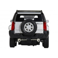 Машина "АВТОПАНОРАМА" Hummer H3, серебряный, 1/32, свет, звук, инерция, в/к 17,5*13,5*9 см