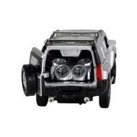 Машина "АВТОПАНОРАМА" Hummer H3, серебряный, 1/32, свет, звук, инерция, в/к 17,5*13,5*9 см