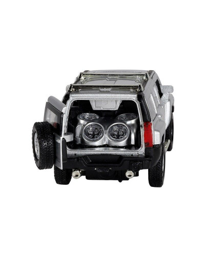 Машина "АВТОПАНОРАМА" Hummer H3, серебряный, 1/32, свет, звук, инерция, в/к 17,5*13,5*9 см