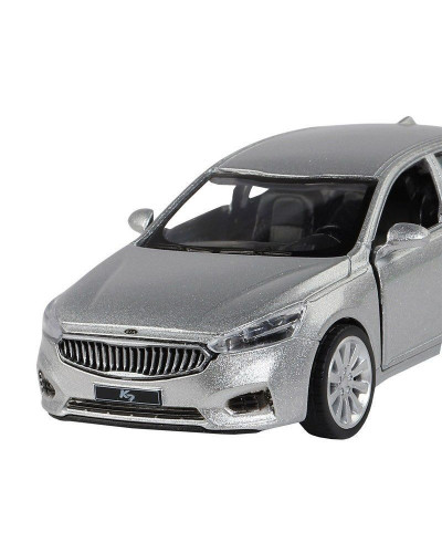 Машина "АВТОПАНОРАМА" KIA K7, серебряный, 1/41, инерция, в/к 17,5*12,5*6,5 см