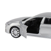 Машина "АВТОПАНОРАМА" KIA K7, серебряный, 1/41, инерция, в/к 17,5*12,5*6,5 см