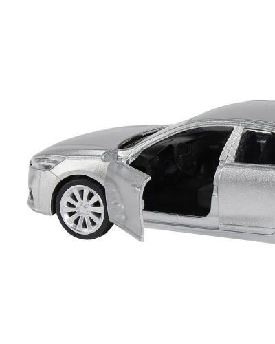 Машина "АВТОПАНОРАМА" KIA K7, серебряный, 1/41, инерция, в/к 17,5*12,5*6,5 см