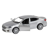 Машина "АВТОПАНОРАМА" KIA K7, серебряный, 1/41, инерция, в/к 17,5*12,5*6,5 см