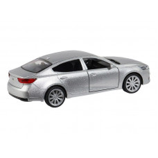 Машина "АВТОПАНОРАМА" KIA K7, серебряный, 1/41, инерция, в/к 17,5*12,5*6,5 см