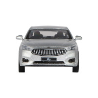 Машина "АВТОПАНОРАМА" KIA K7, серебряный, 1/41, инерция, в/к 17,5*12,5*6,5 см