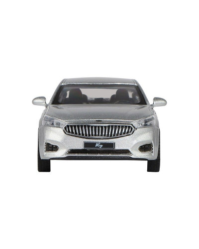 Машина "АВТОПАНОРАМА" KIA K7, серебряный, 1/41, инерция, в/к 17,5*12,5*6,5 см