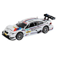 Машина "АВТОПАНОРАМА" BMW M3 DTM, белый, 1/32, свет, звук, инерция, в/к 17,5*13,5*9 см