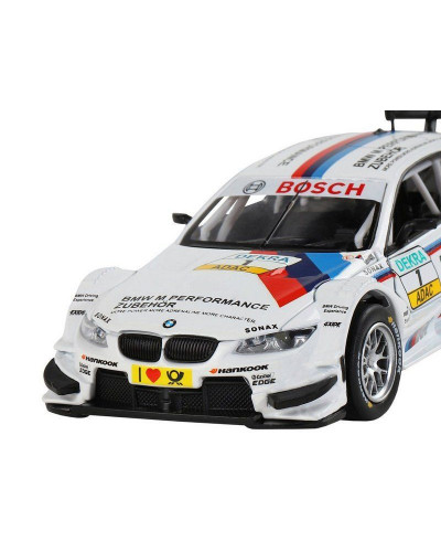 Машина "АВТОПАНОРАМА" BMW M3 DTM, белый, 1/32, свет, звук, инерция, в/к 17,5*13,5*9 см