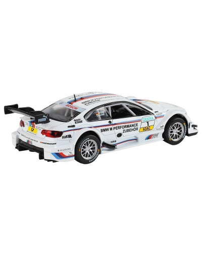 Машина "АВТОПАНОРАМА" BMW M3 DTM, белый, 1/32, свет, звук, инерция, в/к 17,5*13,5*9 см