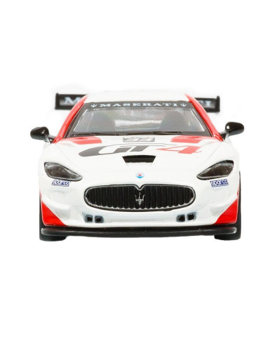Машина "АВТОПАНОРАМА" Maserati Gran Turismo MC GT4, белый, 1/43, откр. двери, в/к 17,5*12,5*6,5 см