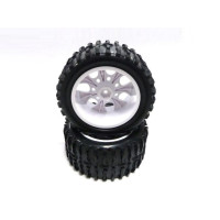 Колеса в сборе с белыми дисками (08044W+08009N) 2шт.