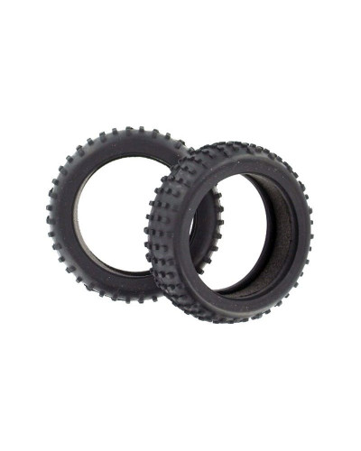 Передние шины со вставками для багги Himoto 1/16, 2шт.