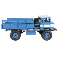 Радиоуправляемая машина MN MODEL ГАЗ-66 грузовая (синяя) 4WD 2.4G 1/16 RTR