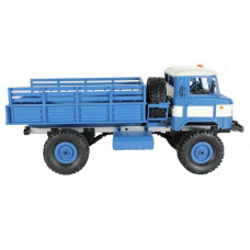 Радиоуправляемая машина MN MODEL ГАЗ-66 грузовая (синяя) 4WD 2.4G 1/16 RTR