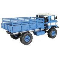 Радиоуправляемая машина MN MODEL ГАЗ-66 грузовая (синяя) 4WD 2.4G 1/16 RTR