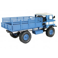 Радиоуправляемая машина MN MODEL ГАЗ-66 грузовая (синяя) 4WD 2.4G 1/16 RTR