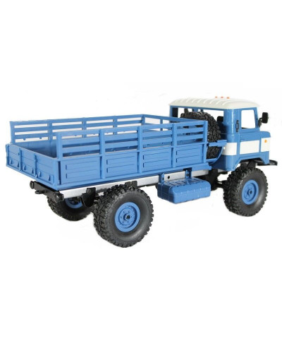 Радиоуправляемая машина MN MODEL ГАЗ-66 грузовая (синяя) 4WD 2.4G 1/16 RTR