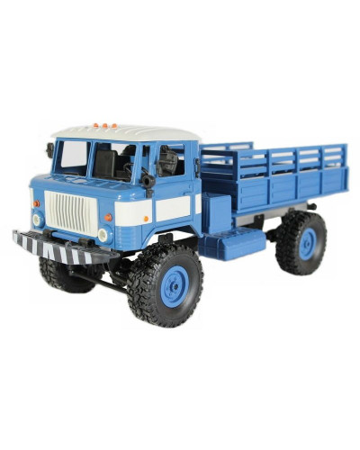 Радиоуправляемая машина MN MODEL ГАЗ-66 грузовая (синяя) 4WD 2.4G 1/16 RTR