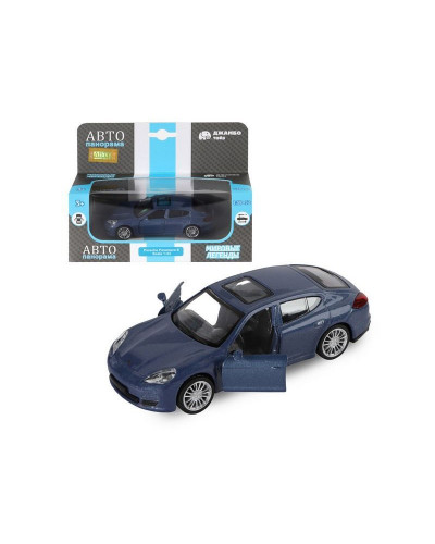 Машина "АВТОПАНОРАМА" Porsche Panamera S, синий, 1/43, инерция, в/к 17,5*12,5*6,5 см