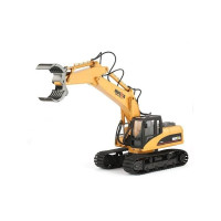 Металлический экскаватор с грейфером HUI NA TOYS 1/50