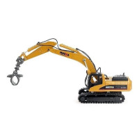 Металлический экскаватор с грейфером HUI NA TOYS 1/50