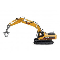 Металлический экскаватор с грейфером HUI NA TOYS 1/50