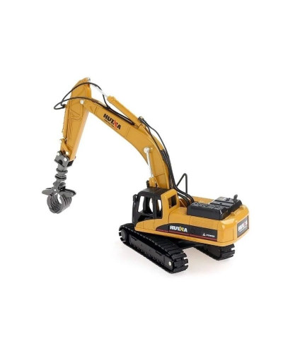 Металлический экскаватор с грейфером HUI NA TOYS 1/50