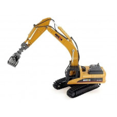 Металлический экскаватор с грейфером HUI NA TOYS 1/50