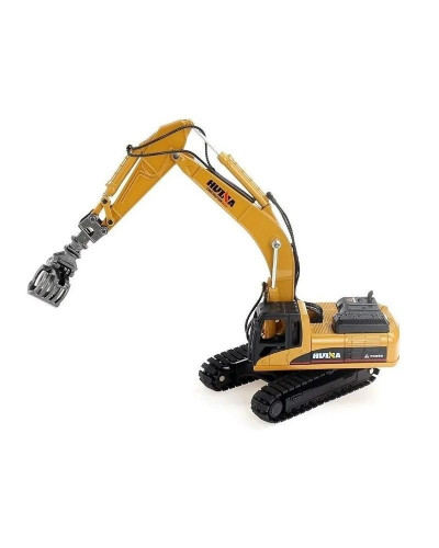 Металлический экскаватор с грейфером HUI NA TOYS 1/50