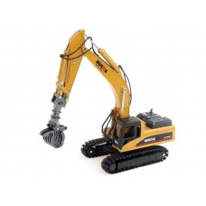 Металлический экскаватор с грейфером HUI NA TOYS 1/50