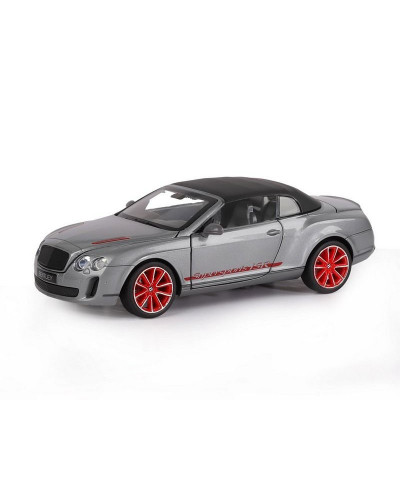 Машина "АВТОПАНОРАМА" Bentley Continental Supersports ISR, серый мет, 1/24, в/к 24,5*12,5*10,5 см