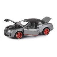 Машина "АВТОПАНОРАМА" Bentley Continental Supersports ISR, серый мет, 1/24, в/к 24,5*12,5*10,5 см