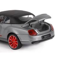 Машина "АВТОПАНОРАМА" Bentley Continental Supersports ISR, серый мет, 1/24, в/к 24,5*12,5*10,5 см