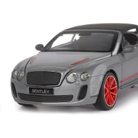 Машина "АВТОПАНОРАМА" Bentley Continental Supersports ISR, серый мет, 1/24, в/к 24,5*12,5*10,5 см