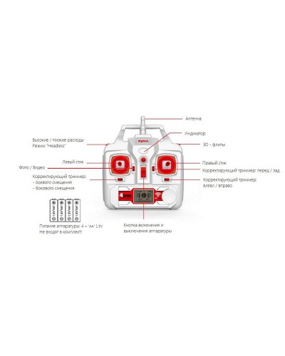 Р/У квадрокоптер Syma X8HW с FPV трансляцией Wi-Fi, барометр 2.4G RTF