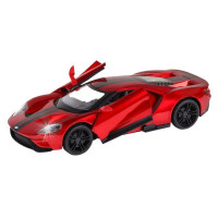 Машина "АВТОПАНОРАМА" Ford GT, красный, 1/32, свет, звук, инерция, в/к 17,5*12,5*6,5 см