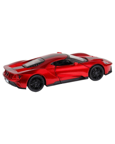 Машина "АВТОПАНОРАМА" Ford GT, красный, 1/32, свет, звук, инерция, в/к 17,5*12,5*6,5 см