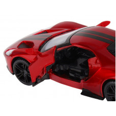 Машина "АВТОПАНОРАМА" Ford GT, красный, 1/32, свет, звук, инерция, в/к 17,5*12,5*6,5 см
