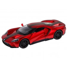 Машина "АВТОПАНОРАМА" Ford GT, красный, 1/32, свет, звук, инерция, в/к 17,5*12,5*6,5 см