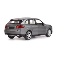 Машина "АВТОПАНОРАМА" Porsche Cayenne S, серый, 1/24, свет, звук, в/к 24,5*12,5*10,5 см
