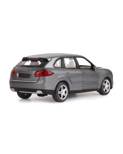 Машина "АВТОПАНОРАМА" Porsche Cayenne S, серый, 1/24, свет, звук, в/к 24,5*12,5*10,5 см