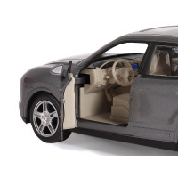 Машина "АВТОПАНОРАМА" Porsche Cayenne S, серый, 1/24, свет, звук, в/к 24,5*12,5*10,5 см