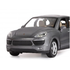 Машина "АВТОПАНОРАМА" Porsche Cayenne S, серый, 1/24, свет, звук, в/к 24,5*12,5*10,5 см