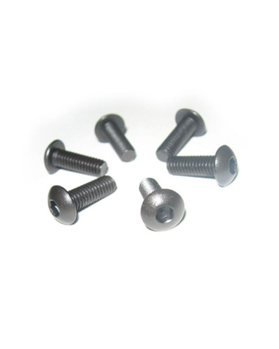 Винт с круглой головкой M4x12 под шестигранник, 6шт.