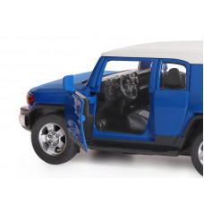 Машина "АВТОПАНОРАМА" Toyota FJ Cruiser, синий, 1/32, свет, звук, инерция, в/к 17,5*13,5*9 см