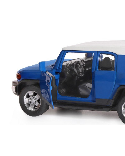 Машина "АВТОПАНОРАМА" Toyota FJ Cruiser, синий, 1/32, свет, звук, инерция, в/к 17,5*13,5*9 см