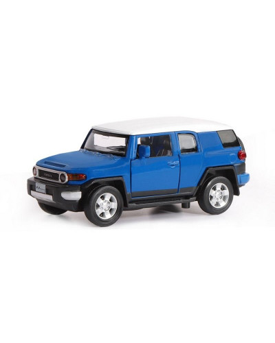 Машина "АВТОПАНОРАМА" Toyota FJ Cruiser, синий, 1/32, свет, звук, инерция, в/к 17,5*13,5*9 см
