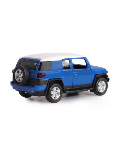 Машина "АВТОПАНОРАМА" Toyota FJ Cruiser, синий, 1/32, свет, звук, инерция, в/к 17,5*13,5*9 см