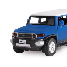 Машина "АВТОПАНОРАМА" Toyota FJ Cruiser, синий, 1/32, свет, звук, инерция, в/к 17,5*13,5*9 см