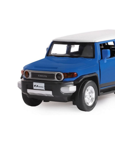 Машина "АВТОПАНОРАМА" Toyota FJ Cruiser, синий, 1/32, свет, звук, инерция, в/к 17,5*13,5*9 см